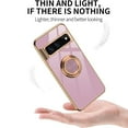 thumbnail image 6 of Case for Google Pixel 9 Pro XL Case with Ring Stand [360° Rotatable Ring Holder Magnetic Kickstand][Support Car Mount] Plating Rose Gold Edge Soft Flexible TPU Luxury Phone Case Cover, Purple, 6 of 6