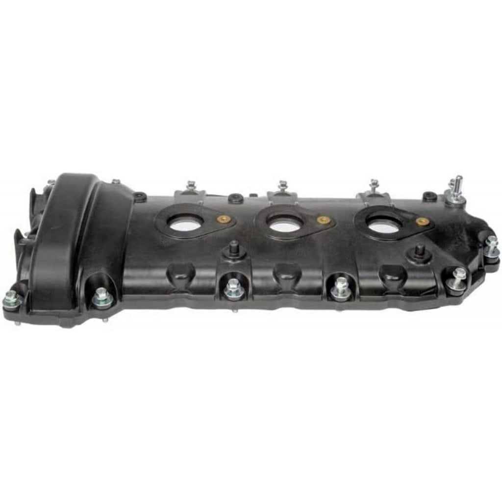 KarParts360 For Buick Enclave 2008-2021 Valve Cover | Plastic | Black | DOHC Cylinder Head Type | With Grommets Included | 2.7 Millimeters Material Thickness | 12583385, 12591201