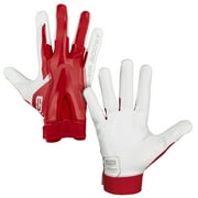 Grip Boost Stealth Dual Color Football Gloves Boys - Youth Sizes (Red/White, Youth Small)