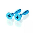 thumbnail image 5 of HOOUN Cross Earrings Fashion Ear Stud Creative Popular Solid Color Stainless Steel -Green, 5 of 9