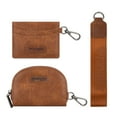 thumbnail image 6 of Wrangler KeyChain Wallet Wristlet Wallets for Women Dual Pouch Wristlet Rfid Blocking Credit Card Holder Wallet, Brown, 6 of 7