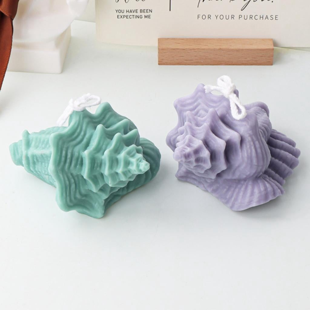Osdhezcn Conch Shape Candle Molds Silicone Molds Resin Ornaments Mold for Making Candle