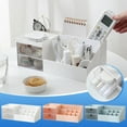 thumbnail image 1 of Organizador de maquillaje con cajones - Caja de plástico para sobremesa para cosméticos, pintalabios, joyería y material de oficina, 24,5" x 12" x 9", 1 of 3