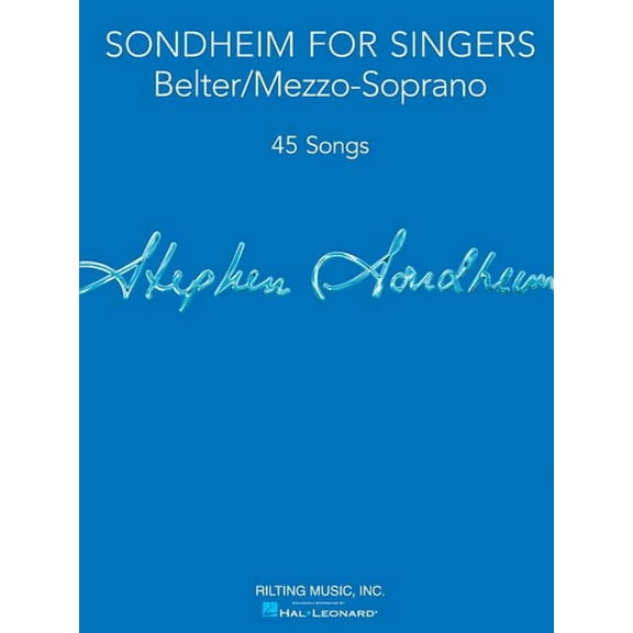 Sondheim for Singers: Belter/Mezzo-Soprano, (Paperback)