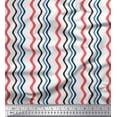 thumbnail image 1 of Soimoi Cotton Voile Fabric Waves Artistic Print Sewing Fabric Yard 42 Inch Wide, 1 of 3