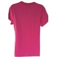 thumbnail image 3 of K. Jordan Pink Short Sleeve V-Neck Ruffled Top Shirt, Blouse Women's Medium, 3 of 3