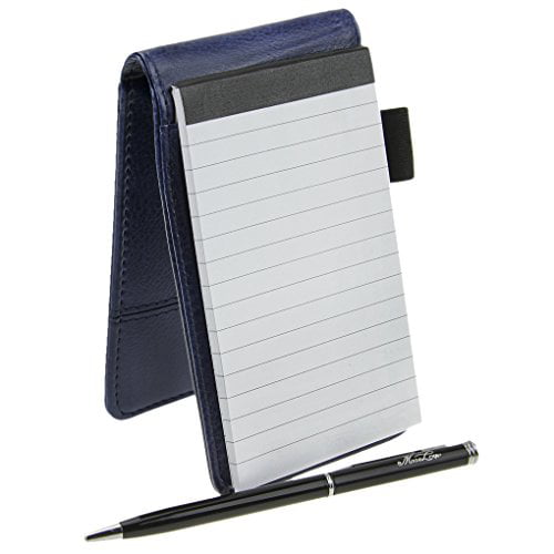 Small Pocket PU Leather Business Notebook Lined Memo Pad Holder Jotter Book Sten for sale online 