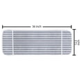 thumbnail image 2 of Harbour Stripe Microwave Oven Cover, Abstract Soft Toned Sketchy Horizontal Stripes Pattern, Water Resistant Organizer with Pockets for Kitchen, 36" x 12", Cadet Blue Pale, by Ambesonne, 2 of 4