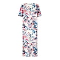 thumbnail image 7 of Haivin Women's Fashion Printed Sleepwear Set, Round Neck Short Sleeve Top with Capri Pants, Comfortable for Home Lounge and Bedtime, 7 of 7