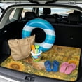 thumbnail image 2 of COEQINE Universal Car Trunk Mat All Weather Cargo Liner Floor Mat with Non-Slip Backing Scratch-proof Pet Cargo Mat Suitable for Most Car Models, Cat Sunflower Garden, 2 of 7