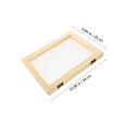 thumbnail image 2 of Homoyoyo 1Set Paper Making Screen Frame for Diy Paper Craft Wooden Mdf Rectangular Shape Handmade Diy Art Lovers, 2 of 7