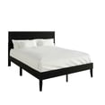 Home Design Oxnard Twin Solid Wood Platform Bed Frame with X-Pattern ...