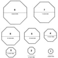 thumbnail image 5 of 3 Different Shapes of Cutting Dies Stencil Metal Template Molds (Rectangle, Circle & Octagon), DaKuan 24 Pieces Embossing Tools for Scrapbook, Album Paper DIY Crafts, Card Making, 5 of 8