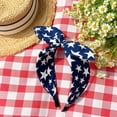 thumbnail image 3 of Patriotic USA Flag Elastic Headband, Red White Blue Design Hair Accessory, for 4th Of July, Independence Day, Parades, Parties, Festivals And Patriotic Events Decor, 3 of 7