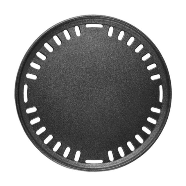 veasfak Poêle à Griller pour Barbecue Cuisson de Viande Poêle Ronde pour Poêle Camping Intérieur Extérieur Antiadhésive
