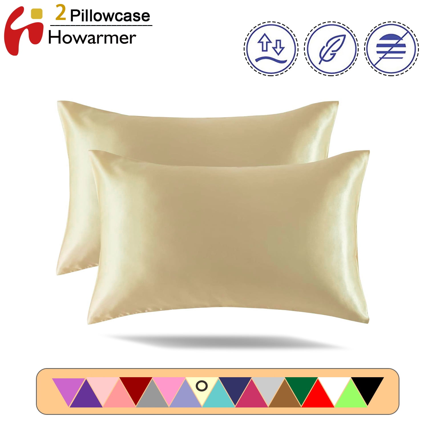 Details about   Satin Silk Throw Pillow Covers Sofa Cushion Cases Bed Soft Solid Square Black 