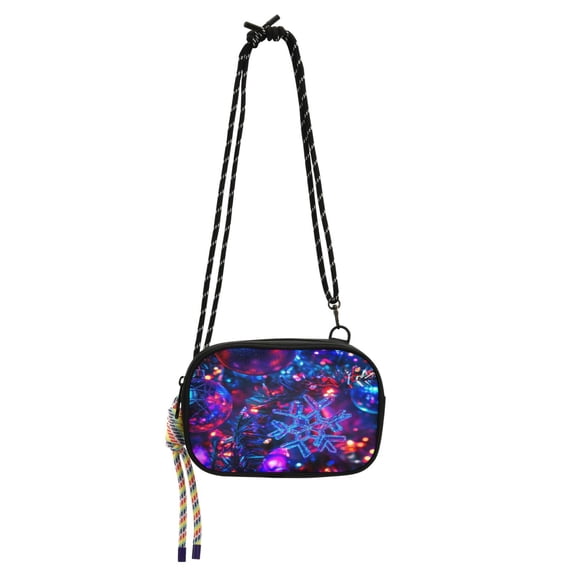 Stylish Crossbody Phone Bag Purse Handbags Adjustable Strap, Compact Design for Essentials Glittery Ornaments