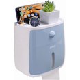 thumbnail image 2 of Strong Adhesive Toilet Paper Holder, No Drilling, Bath Fixtures, 3M Self Adhesive, with Waterproof and Dustproof (Blue), 2 of 4