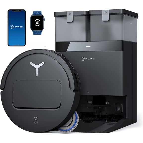ECOVACS DEEBOT T50 PRO Omni Robot Vacuum and Mop, 3.19” Ultra-Slim, 15,000Pa Suction