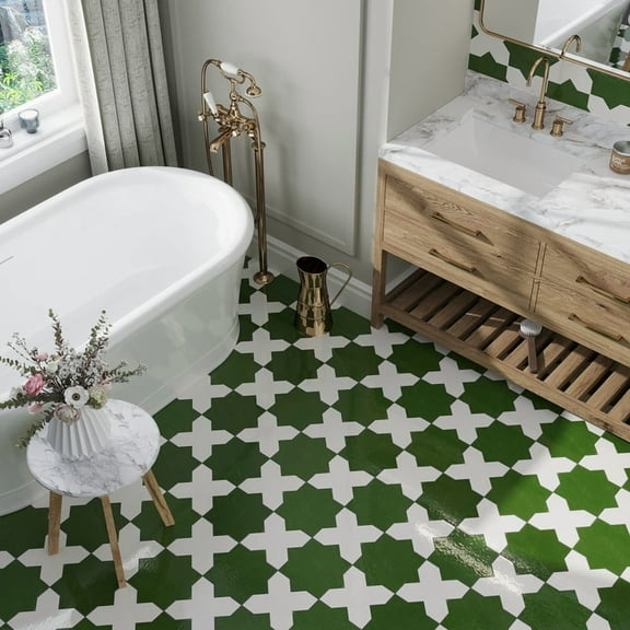 Terralis 3 x 19 in. Glossy Deep Forest Green Porcelain Picket Wall and Floor Tile (7.65 sq ft/case) - 20 Pack