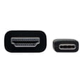 thumbnail image 3 of Tripp Lite USB C to HDMI Adapter Cable USB 3.1 Gen 1 4K M/M USB-C Black 6ft - Video / audio cable - 24 pin USB-C male reversible to HDMI male - 6 ft - black - 4K support, 3 of 5