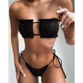 thumbnail image 1 of Sexy Bikini 2023 plisado Bandeau traje de baño femenino traje de baño mujeres Mini Tanga Bikini conjunto bañista natación ropa de playa para traje de baño Tan Jianjun unisex, 1 of 2