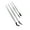 Set 4, variant on Anti-Slip Silicone-Tip Tweezers with Textured Handle, Ideal for Delicate Electronics and Art Projects