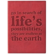 The ESSENTIALS RED GO IN SEARCH OF LIFE Leather-like Journal by Eccolo trade