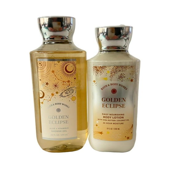 Bath & Body Works Golden Eclipse Body Lotion & Shower Gel Set