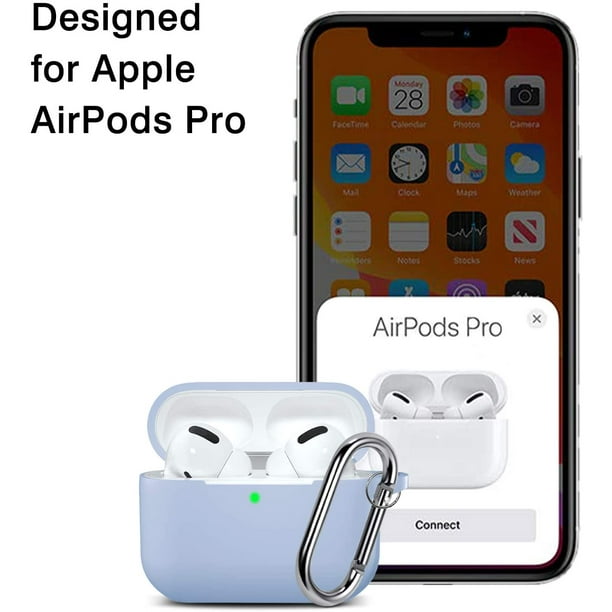 Silicone Basic Case for AirPods Pro 2 [9 Colors] Nightglow Blue