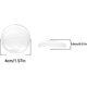 thumbnail image 2 of Yaju Door Knob Wall Shield Transparent Round Soft Rubber Wall Protector Self Adhesive Door Handle Bumper Pads Silicone Door Stopper For Cabinets Wall, 2 of 2