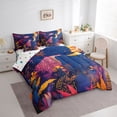 thumbnail image 3 of Castle Fairy Kawaii Leopard Twin Bedding Sets,Bohemian Theme Bedding Comforter Set, 3 of 8