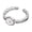 Silver, variant on O Unique Watch Chain Open Adjustable Ring for Women Elegant Jewelry Accessory Gift