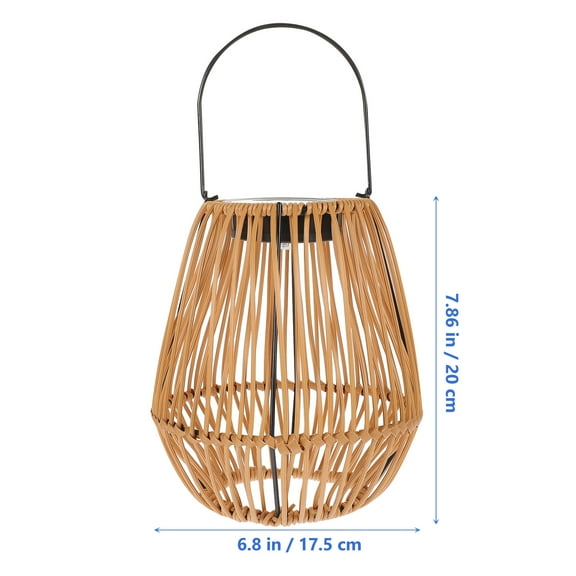 LEXSOMEO Solar Lantern Decorative LED Garden Solar Lamp Outdoor Patio Hanging Solar Lantern Rattan Lamp