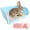 Blue, variant on 17"x13" Extra Large Rabbit Litter Box with 10PCS Pee Pads, High Sided Plastic Bunny Rat Ferret Litter Box with Removable Grid, Indoor Guinea Pig Jumbo Corner Litter Pan for Small Animal Cage