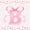 Pink B, variant on Catabedysis Ribbon ABC Print A Zipper Twin Comforter Sets with Fitted Sheet and 2 Pillowcases,Personalized Monogrammed Gifts Zipper Bedding Set For Girls,Pink Reversible,4-Piece