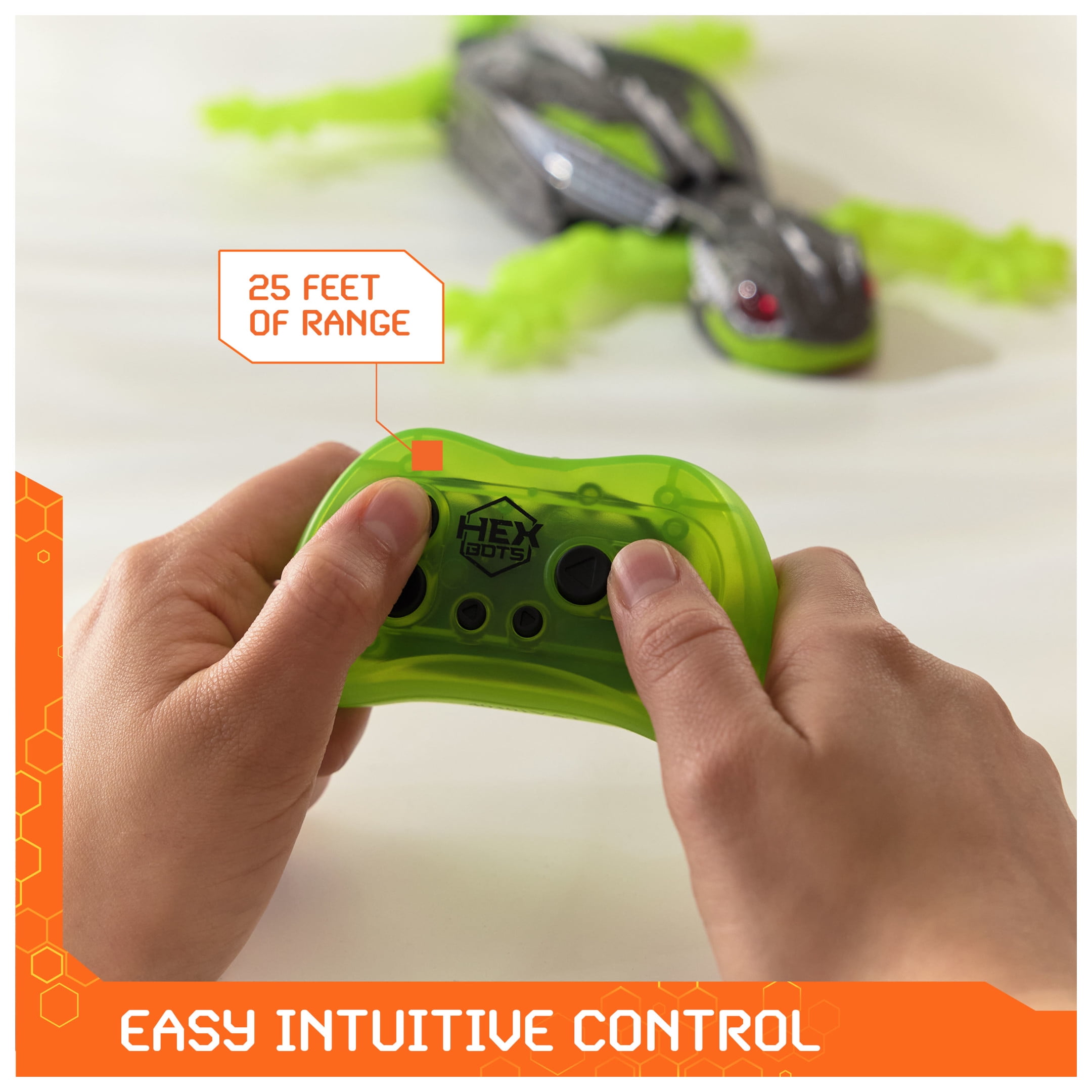 HEX BOTS Wallcrawler Gecko, Remote Control Robot Toy for Kids, Batteries Not Included  (图4)