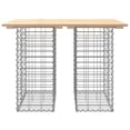 thumbnail image 3 of vidaXL Garden Table Gabion Design 100x70x72 cm Solid Wood Pine, 3 of 5