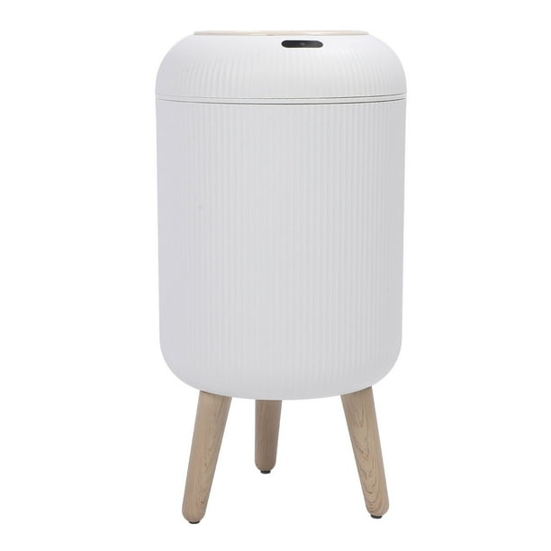 Batón De Basura Del Sensor De Movimiento Con Tapa, Basura Automática De Basura De Basura Sin Toque De Basura, Bote De Basura De Plástico Inteligente Con Patas Extraíbles Para