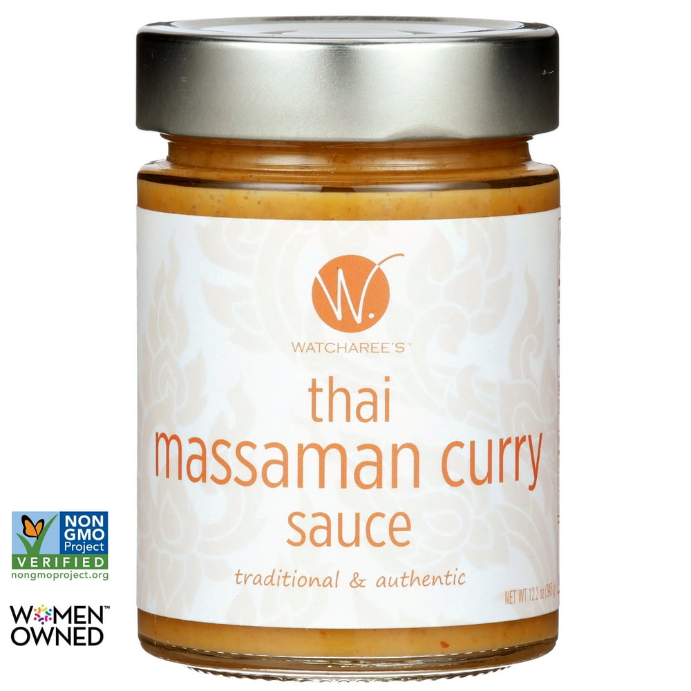 (6 pack) WATCHAREE'S Thai Massaman Curry Sauce NonGMO Traditional