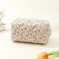 thumbnail image 1 of Sac Cosmétique Organisateur de Voyage avec Design Floral Matelassé Petit Rangement Portable pour, 1 of 6