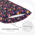thumbnail image 3 of Xecao Skull mushroom for Decorative Throw Pillow Case for Couch,Sofa or Bed Set,Pillow Cover for Sofa Home Decor Ideal Gift-16"x24", 3 of 6