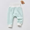 thumbnail image 2 of Odeerbi 3M-3Y Infant Boys Girls Cotton Bloomers Diaper Cover Pants Cute Drop Crotch Pants Solid Color High Waisted Snap Button Pants, 2 of 6