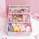 thumbnail image 3 of Hair Accessories Storage, 3 Levels Kids Jewellery Box with 2 Pull-Out Drawers, Portable Travel Hair Accessories, 3 of 4
