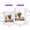 thumbnail image 4 of Happy Mother's Day Pug with Sweets and Flowers at a Picnic Mug Dog Lover Gifts Coffee Tea Cup - 13005, 4 of 4