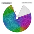 thumbnail image 2 of KLL 30" Christmas Tree Skirt Colorful Glitter Xmas Tree Skirts Mat for New Year Xmas Holiday Party Indoor Outdoor Home Decoration, 2 of 7