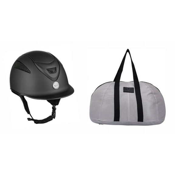 Tuffrider Ventek Matte Equestrian Helmet with BONUM Helmet Bag with Assorted Color-7 1/8
