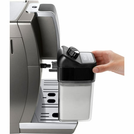 De'Longhi - Dinamica Plus Connected Fully Automatic Espresso Machine with Built-in Grinder - Titanium