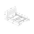 thumbnail image 2 of Monarch Specialties - Bed, Queen Size, Upholstered, Frame Only, Bedroom, Light Grey Boucle, Transitional, 2 of 3