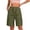 *Army Green, variant on Women's Drawstring Elastic Waist Cargo Shorts with Button and Pockets ,Casual Solid Color Summer Short Beige,Women's Plus XXL